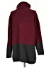 BCBGMAXAZRIA Color Block Burgundy Turtleneck Sweater Size S - photo 2
