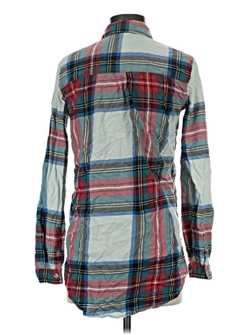 Topshop Long Sleeve Button-Down Shirt (view 2)