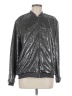 GSTQ 100% Polyester Metallic Silver Track Jacket Size M - photo 1