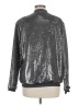 GSTQ 100% Polyester Metallic Silver Track Jacket Size M - photo 2