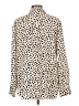 Tommy Bahama Animal Print Ivory Long Sleeve Blouse Size L - photo 2