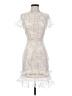 PrettyLittleThing 100% Polyester White Cocktail Dress Size 0 - photo 1