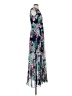 Just... Taylor 100% Polyester Print Green Cocktail Dress Size 2 - photo 4