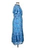 Kindred 100% Polyester Blue Casual Dress Size XL (petite) - photo 4