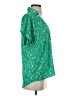 CAbi 100% Polyester Stars Green Short Sleeve Blouse Size XXS - photo 4