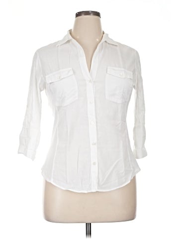 James Perse 3/4 Sleeve Button-Down Shirt (view 1)
