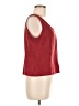 Perceptions Burgundy Sleeveless Top Size 10 - photo 4
