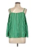 Charming Charlie Green Sleeveless Blouse Size L - photo 1