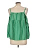 Charming Charlie Green Sleeveless Blouse Size L - photo 2