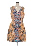 Saloni Paisley Orange Cocktail Dress Size 8 - photo 1