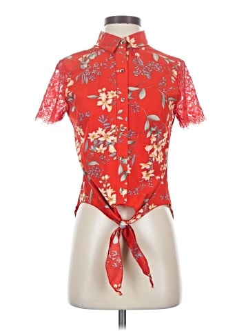 Sweet Short Sleeve Blouse (view 1)