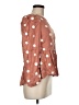 Blu Pepper 100% Rayon Polka Dots Brown Long Sleeve Blouse Size M - photo 4