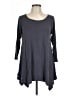 Larace Gray 3/4 Sleeve Top Size L - photo 1