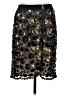 BCBGMAXAZRIA 100% Polyester Metallic Gold Formal Skirt Size S - photo 2