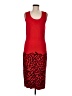 ASHRO Animal Print Red Cocktail Dress Size M - photo 1