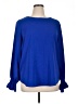 Unbranded 100% Polyester Blue Long Sleeve Blouse Size XL - photo 1