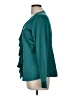 Coldwater Creek 100% Polyester Teal Long Sleeve Blouse Size M - photo 5