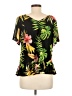 Ember 100% Polyester Black Short Sleeve Blouse Size M - photo 2