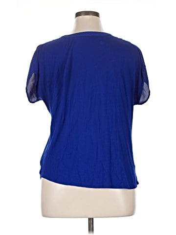 INC International Concepts Short Sleeve Blouse (view 2)