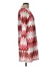 Tacera 100% Polyester Chevron-herringbone Red Casual Dress Size L - photo 4