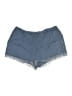 Topshop 100% Viscose Solid Blue Shorts Size 8 - photo 1