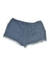 Topshop 100% Viscose Solid Blue Shorts Size 8 - photo 2