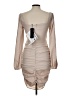 Trendyol Tan Cocktail Dress Size 12 - photo 2