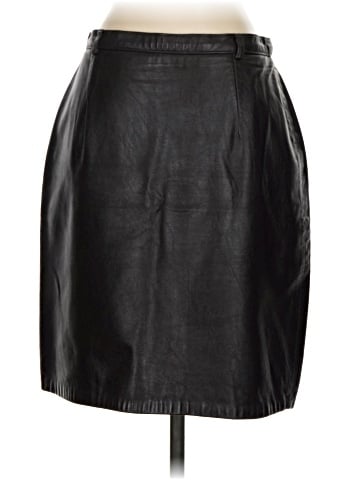 Ann Taylor Leather Skirt (view 2)