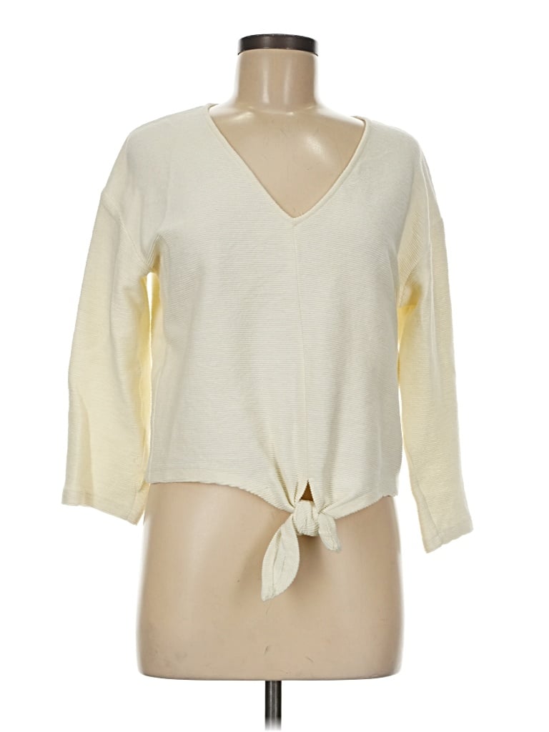 Pre-owned Texture & Thread Madewell Pullover Sweater In Ivory