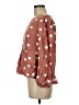 Blu Pepper 100% Rayon Polka Dots Brown 3/4 Sleeve Blouse Size M - photo 5