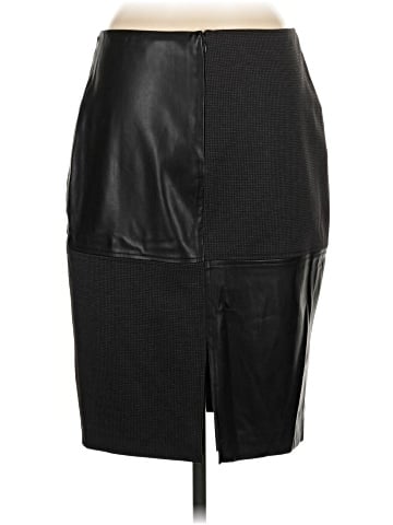 Ivanka Trump Faux Leather Skirt (view 2)
