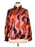 Bailey 44 100% Polyester Animal Print Orange Long Sleeve Blouse Size XL - photo 1
