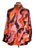 Bailey 44 100% Polyester Animal Print Orange Long Sleeve Blouse Size XL - photo 2