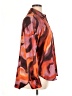 Bailey 44 100% Polyester Animal Print Orange Long Sleeve Blouse Size XL - photo 4