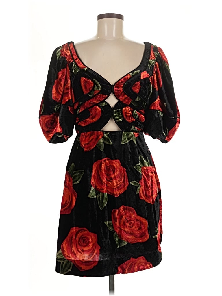 Pre-owned Farm Rio Cocktail Dress In Red