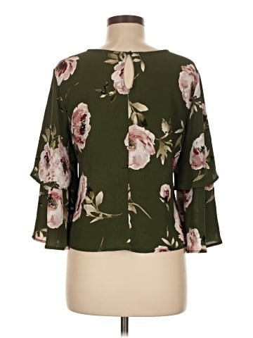 Lily White 3/4 Sleeve Blouse (view 2)