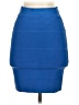 BCBGMAXAZRIA Solid Blue Formal Skirt Size S - photo 2