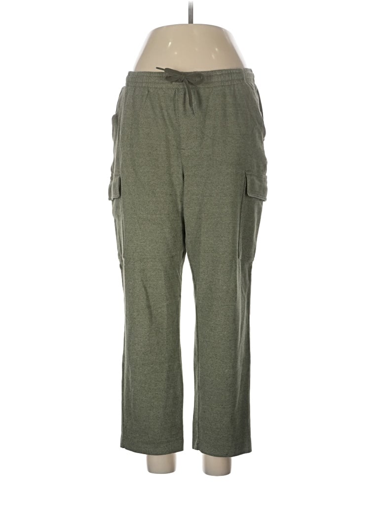 Pre-owned Lands' End Casual Pants In Green