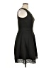 Donna Ricco Solid Black Cocktail Dress Size 10 - photo 4