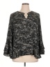 MICHAEL Michael Kors 100% Polyester Gray 3/4 Sleeve Blouse Size XL - photo 1