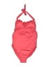 Pez D'Or Solid Pink One Piece Swimsuit Size S - photo 1
