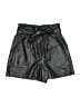 Zara Basic Metallic Black Shorts Size S - photo 1