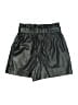 Zara Basic Metallic Black Shorts Size S - photo 2