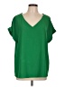 ee:some Green Short Sleeve Blouse Size L - photo 1