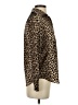 Zara Basic Animal Print Brown Long Sleeve Blouse Size XS - photo 4
