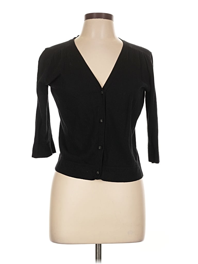 Pre-owned Fresh Produce Cardigan Sweater In Black