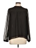 Ann Taylor LOFT 100% Polyester Black Long Sleeve Blouse Size L - photo 1