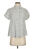 CAbi Stripes Blue Gray Short Sleeve Blouse Size XS - photo 1