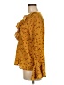 Tea n Rose 100% Polyester Yellow Long Sleeve Blouse Size M - photo 5