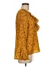 Tea n Rose 100% Polyester Yellow Long Sleeve Blouse Size M - photo 4